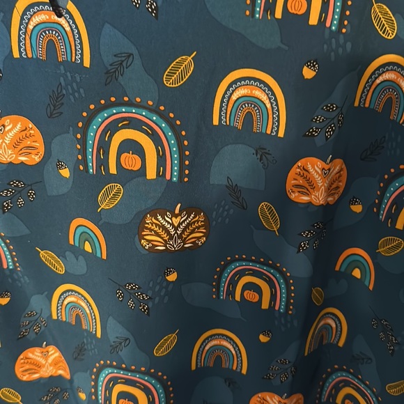 Zoe + Chloe EUC fall scrub top - Picture 2 of 3